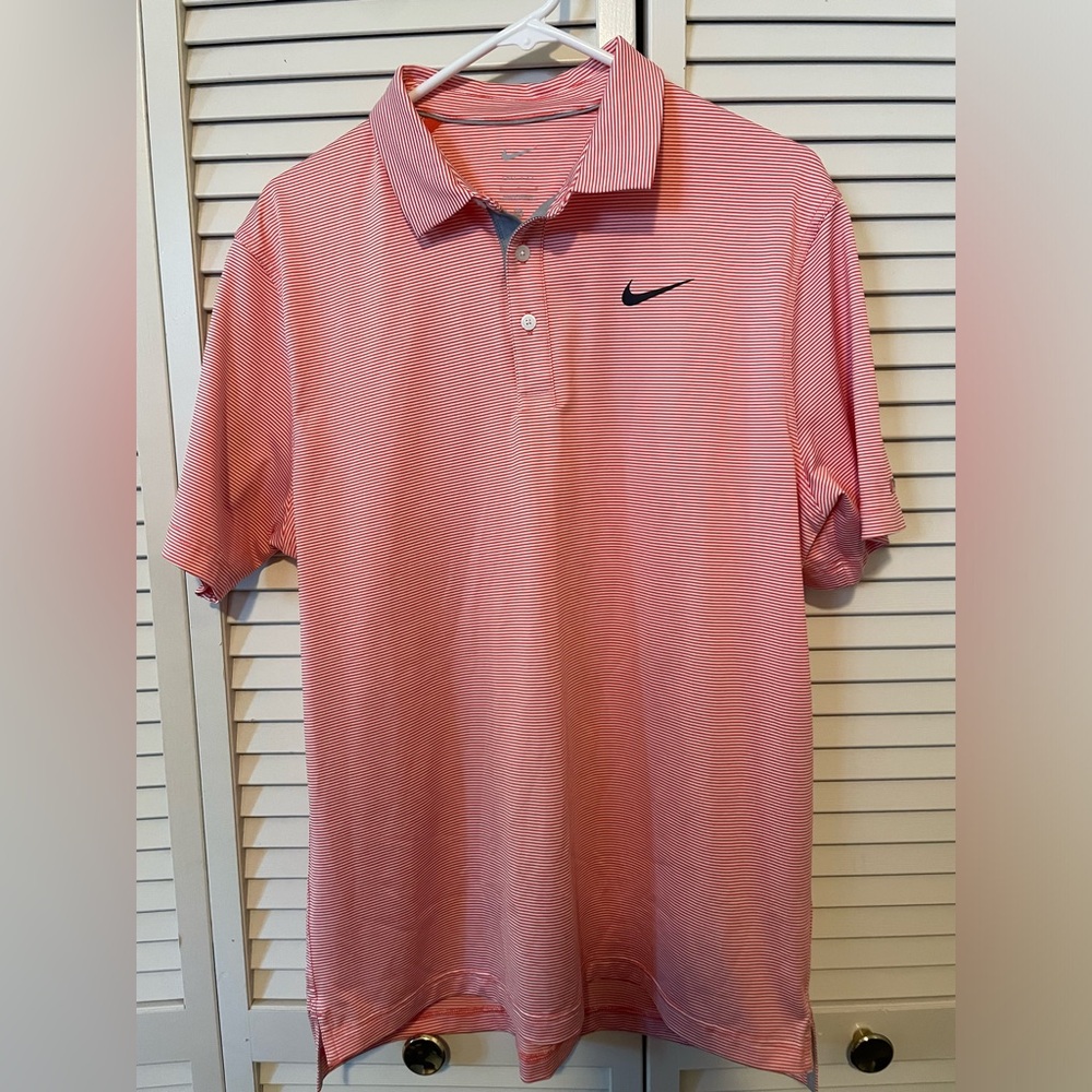 Nike standard Dri fit gold polo